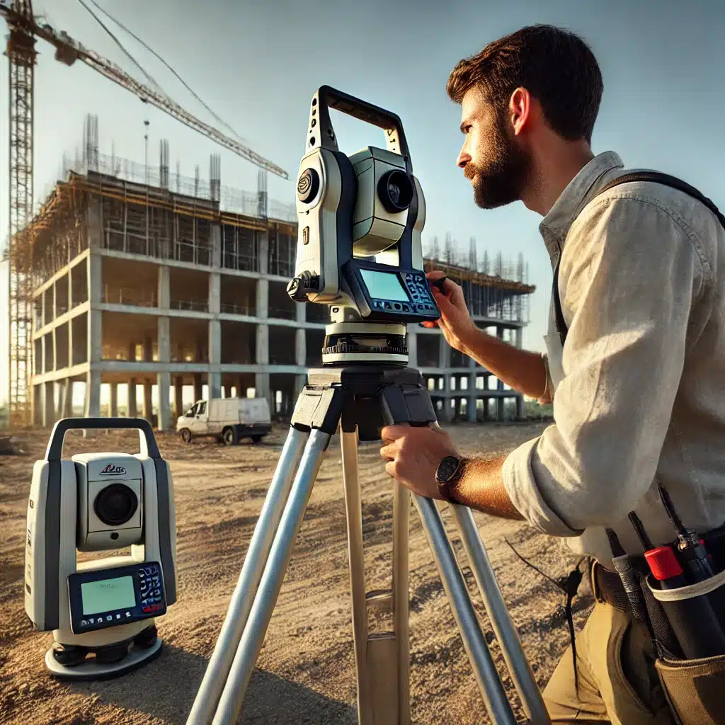 equipo de topografía de alta precisión
