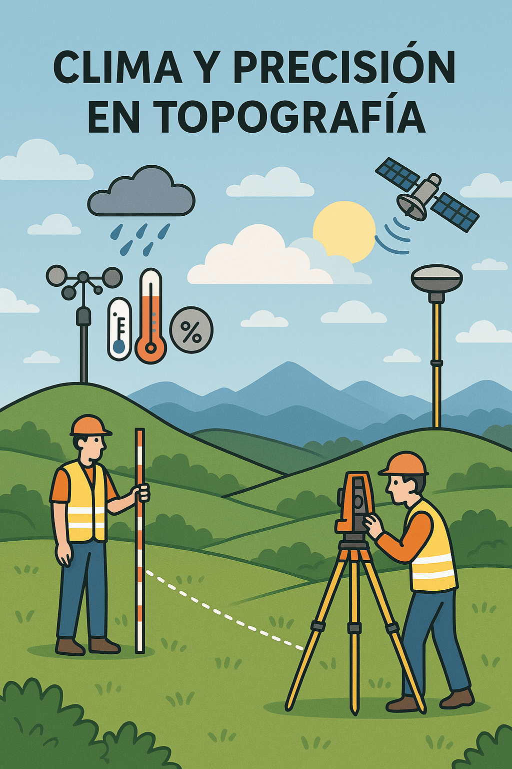 clima y precisión en topografía