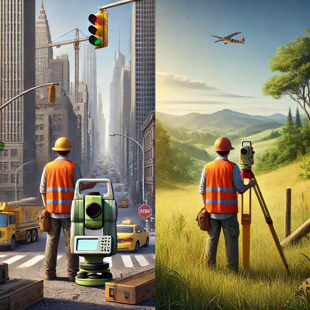 topografía urbana vs rural