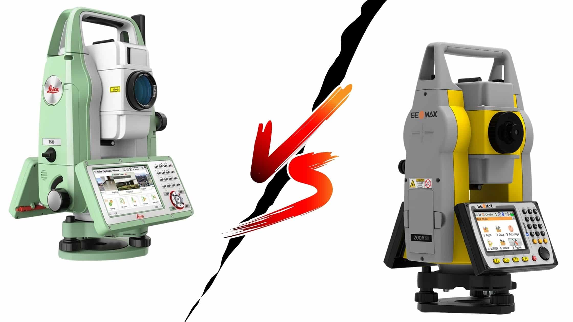 comparativa estaciones totales Leica y Geomax