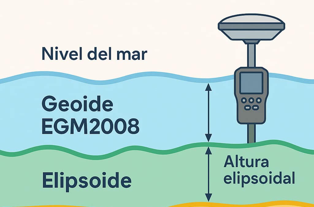 Geoide EGM2008 en proyectos GNSS: lo que debes saber