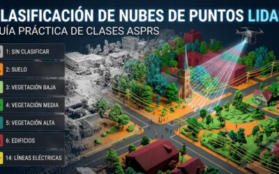 Clasificación de nubes de puntos LiDAR: guía práctica de clases ASPRS