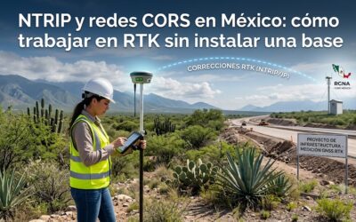 NTRIP y redes CORS en México: cómo trabajar en RTK sin instalar una base