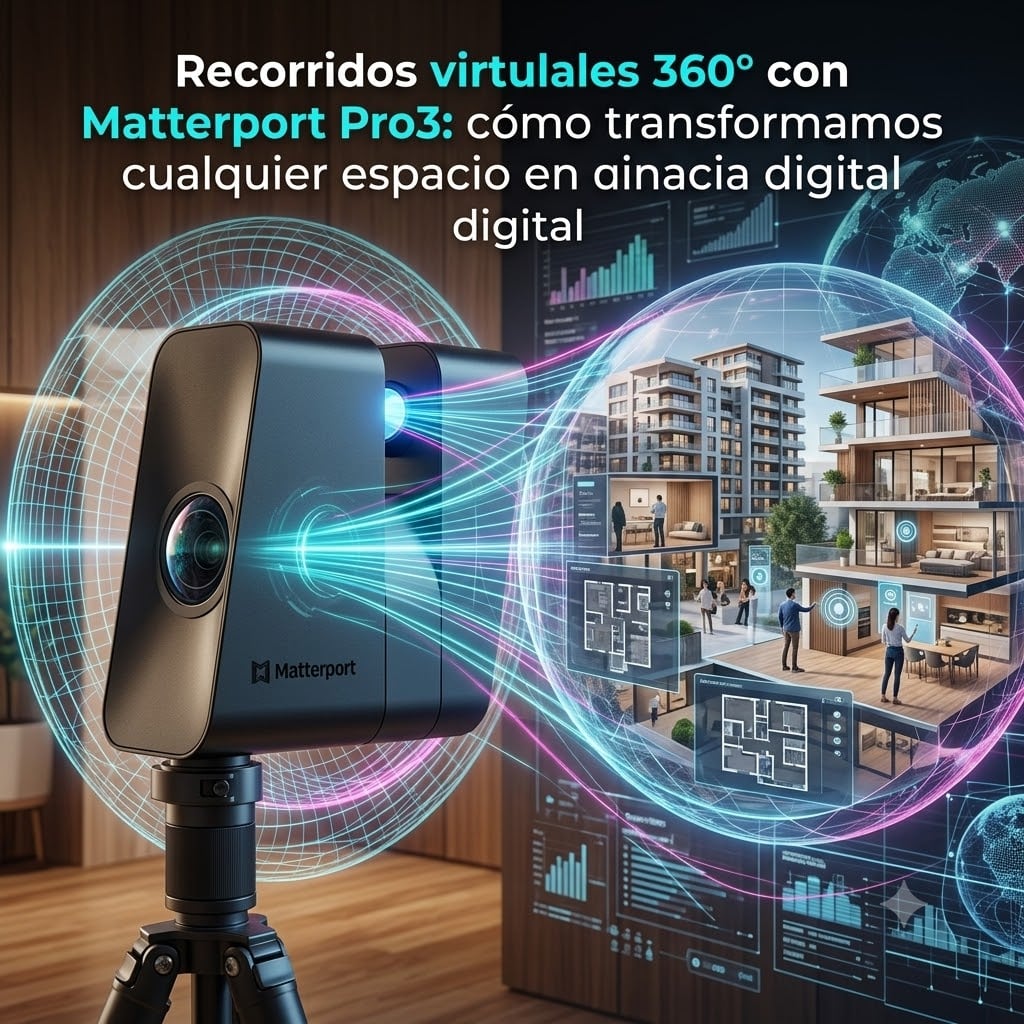 Recorridos virtuales 360° con Matterport Pro3 Recorridos virtuales 360° con Matterport Pro3