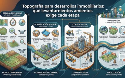 Topografía para desarrollos inmobiliarios: qué levantamientos exige cada etapa