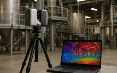 Planos as-built desde nube de puntos: flujo en CloudCompare